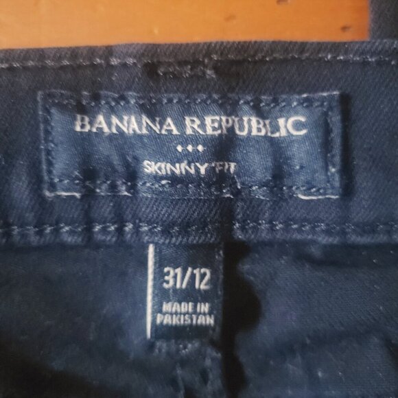 Banana Republic Women's Black Women's Mid Rise Skinny Fit Jeans - Size 31/12 - Picture 6 of 10